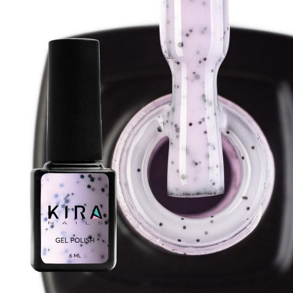 Гель-лак Kira Nails Чіа Пудінг №002 Йошта (з крихтою), 6 мл