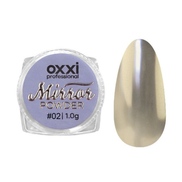 Втирка Oxxi Mirror Powder 02 золото, 1г