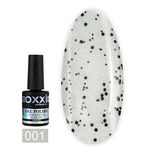 Топ для гель-лаку з чорними точками Oxxi Top Twist №1 10 мл