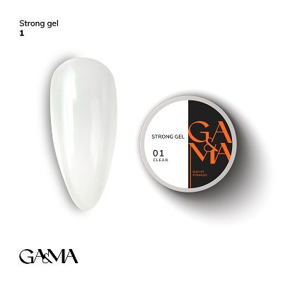 Strong Gel GaMa 001 Clear  прозрачный 30г