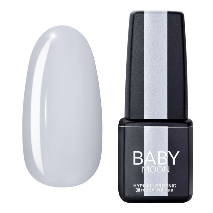 Гель-лак Baby Moon Midnight 01 білий, 6мл