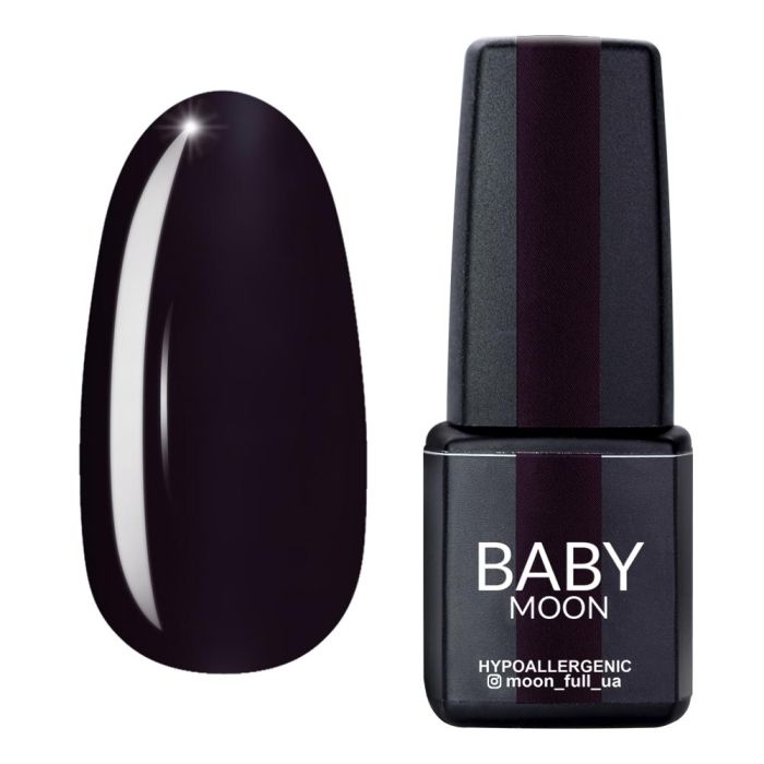 Гель-лак Baby Moon Burgundy 01 темний баклажан 6мл