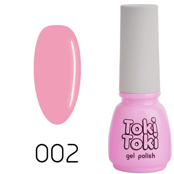 Гель-лак Toki-Toki №002, 5 мл слівочно-рожевий емаль