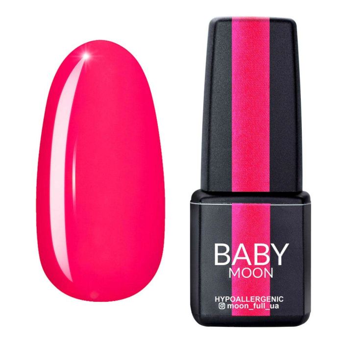 Гель-лак Baby Moon Perfect Neon 02 рожевий насичений, 6мл 