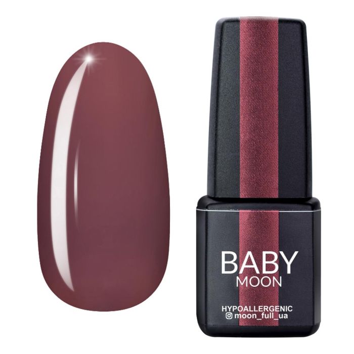 Гель-лак Baby Moon Burgundy 02  гіркий шоколад 6мл