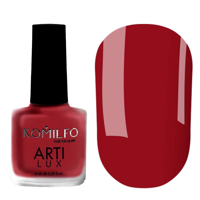Лак для нігтів Komilfo ArtiLux Lady in Red 003 (classic red, емаль), 8 мл