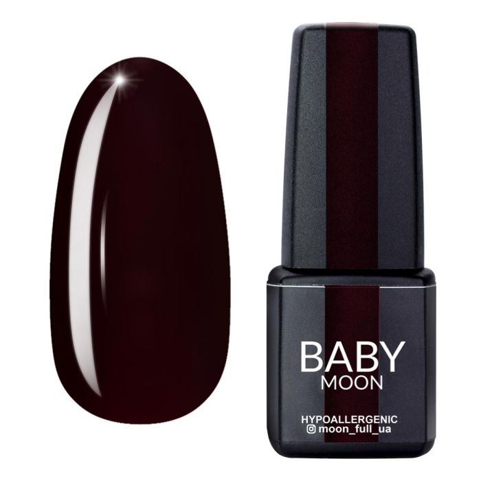 Гель-лак Baby Moon Burgundy 03 шоколадно-вишневый 6мл