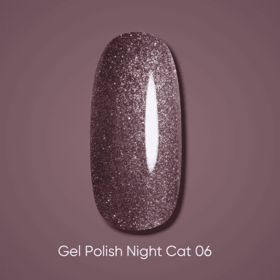 Гель-лак котяче око Dark Night Cat 06, 6мл