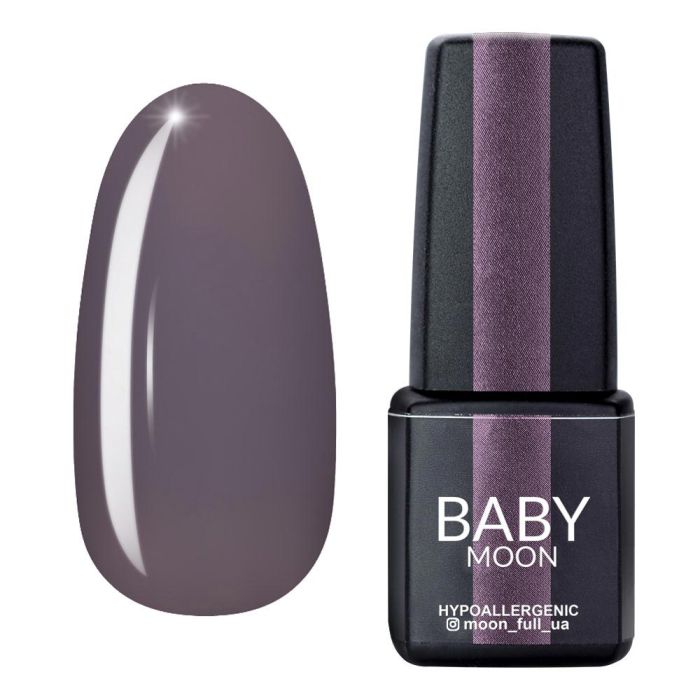 Гель-лак Baby Moon Midnight 06 асфальтовый, 6мл