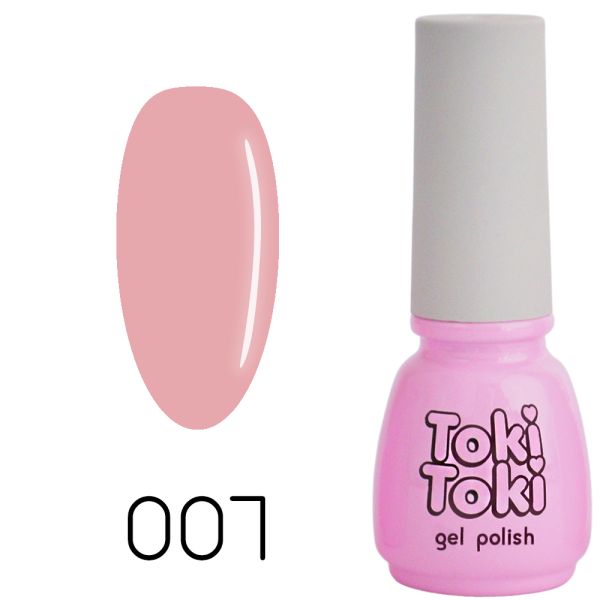 Гель-лак Toki-Toki №007, 5 мл кораловий емаль