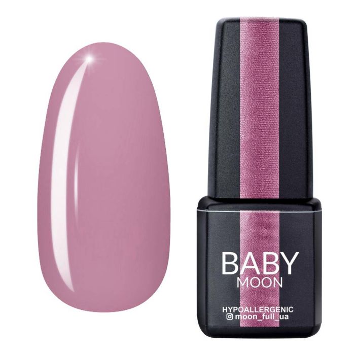 Гель-лак Baby Moon Lilac Train 07  пудровий рожевий, 6мл