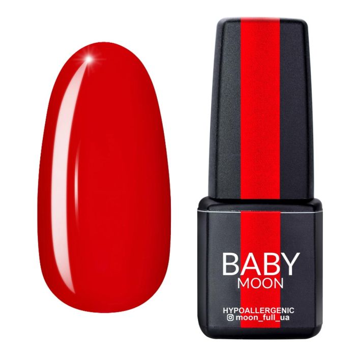 Гель-лак Baby Moon Red Chic 07 червоно-рожевий, 6мл