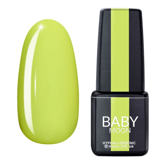 Гель-лак Baby Moon Perfect Neon 08 лимонний, 6мл 