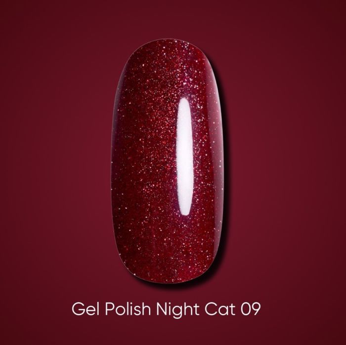 Гель-лак котяче око Dark Night Cat 09, 6мл