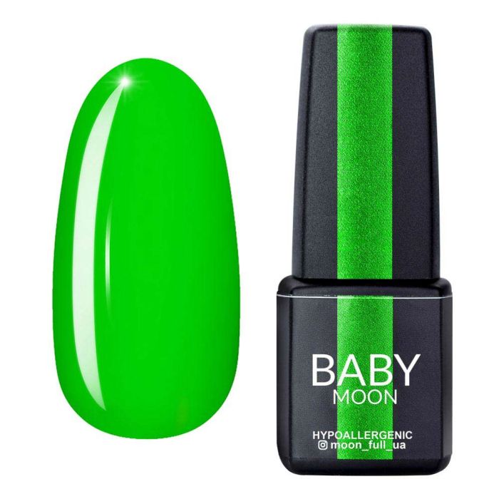 Гель-лак Baby Moon Perfect Neon 09 салатовий яскравий, 6мл 