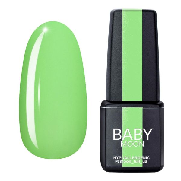 Гель-лак Baby Moon Perfect Neon 11 светлый-салатовый, 6мл 
