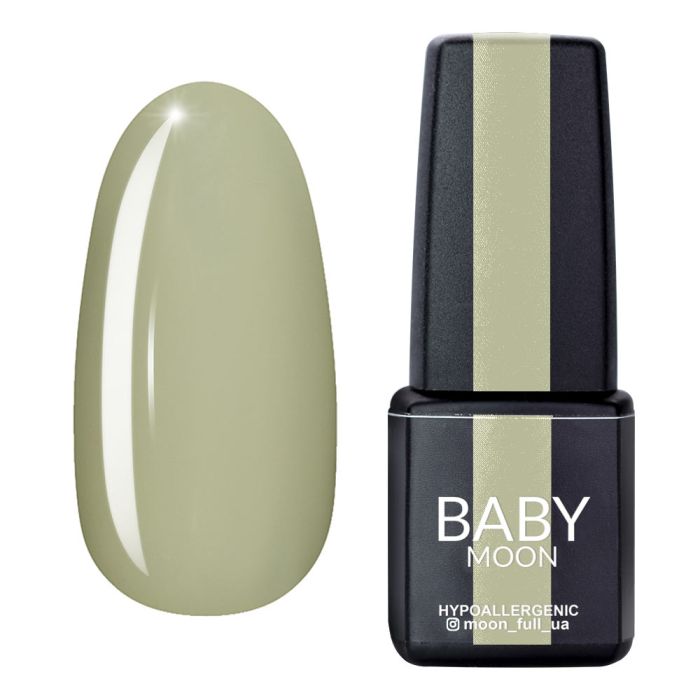 Гель-лак Baby Moon Green Sea 12 сіро-оливковий, 6мл
