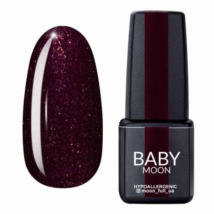 Гель-лак Baby Moon Dance Diamond №012 спелая вишня, шиммер, 6мл