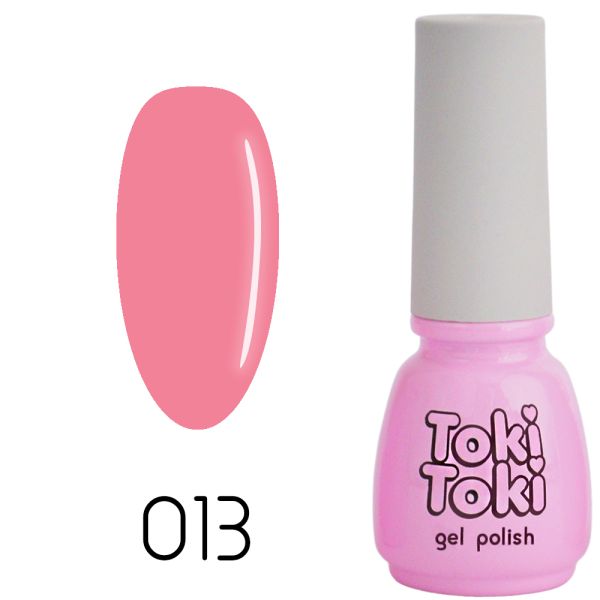 Гель-лак Toki-Toki №013, 5 мл рожево-персиковий, емаль