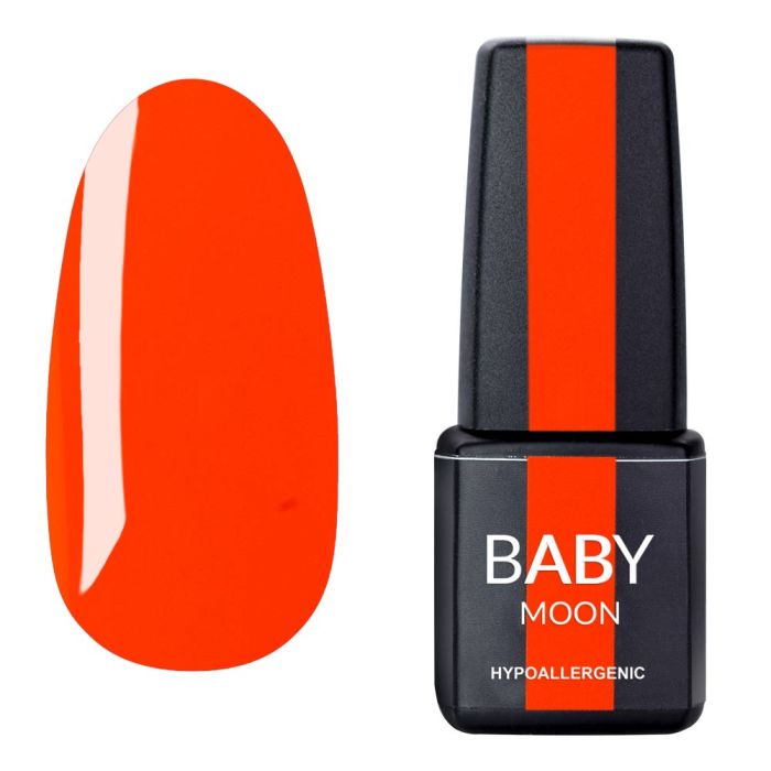 Гель-лак Baby Moon Perfect Neon 16 оранжевий неоновий, 6мл 