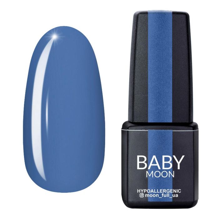 Гель-лак Baby Moon Cold Ocean 17 синьо-сірий, 6мл