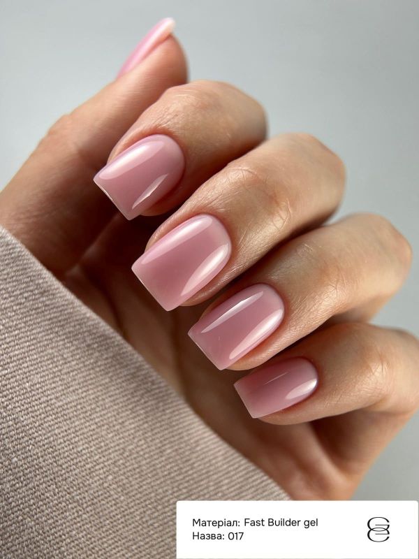 Гель GEMELY Fast builder gel 17, рожевий 30мл