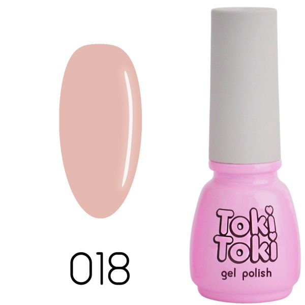 Гель лак Toki Toki №018 світлий беж, 5мл