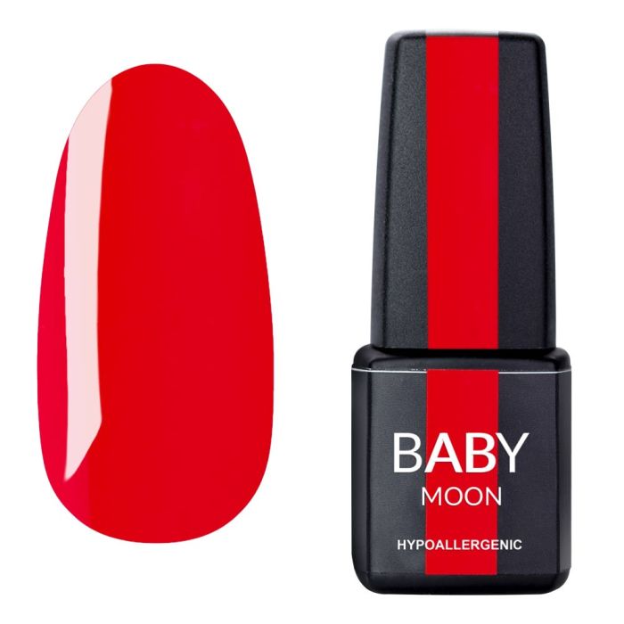 Гель-лак Baby Moon Perfect Neon 18 красно-розовый, 6мл 