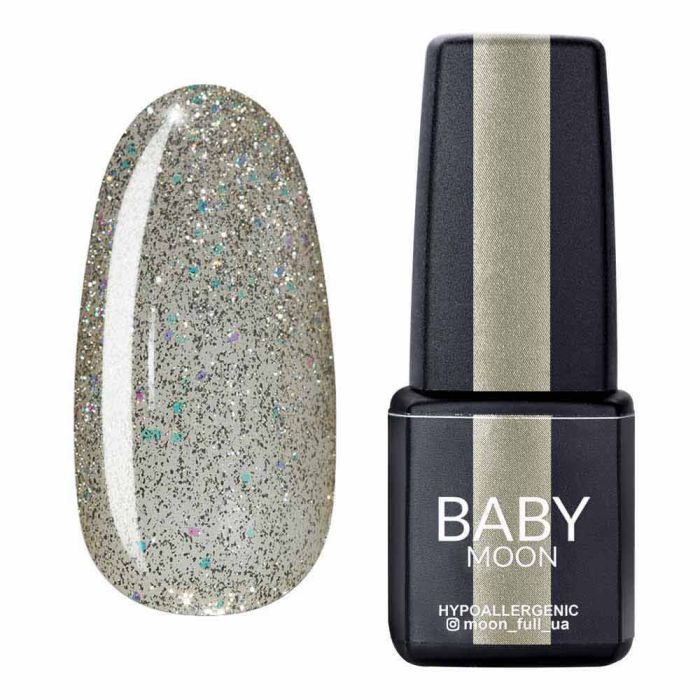 Гель-лак Baby Moon Dance Diamond 18 біле золото, шиммерний, 6мл