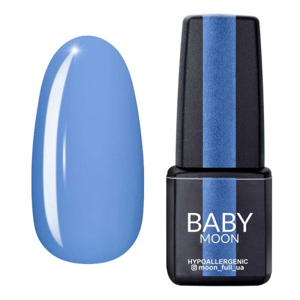 Гель-лак Baby Moon Cold Ocean 19 повітряний синій, 6мл