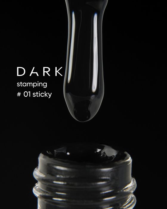 Краска для стемпинга DARK Stamping polish №01 10мл