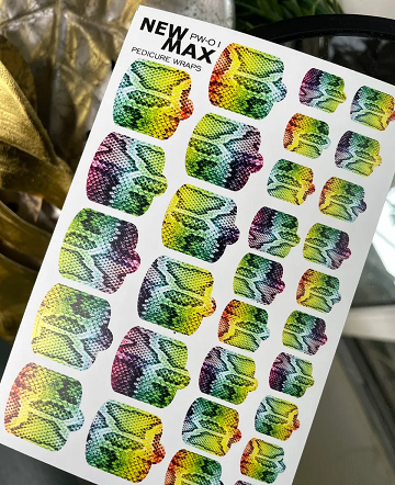 Плівки для педикюру New Max WRAPS PW-1