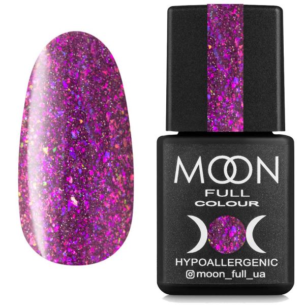 Гель лак Moon Full Chrome Flake Disko №02 світловідбивний 8 мл