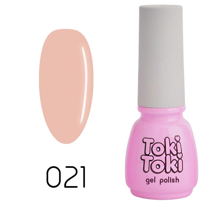 Гель-лак Toki-Toki №021, 5 мл темний беж