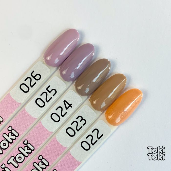 Гель-лак Toki-Toki №026, 5 мл ніжний бузковий