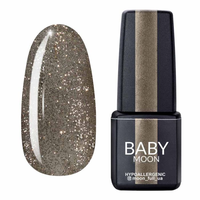 Гель-лак Baby Moon Dance Diamond 22 сріблясто-золотий дрібно-шиммерний, 6мл