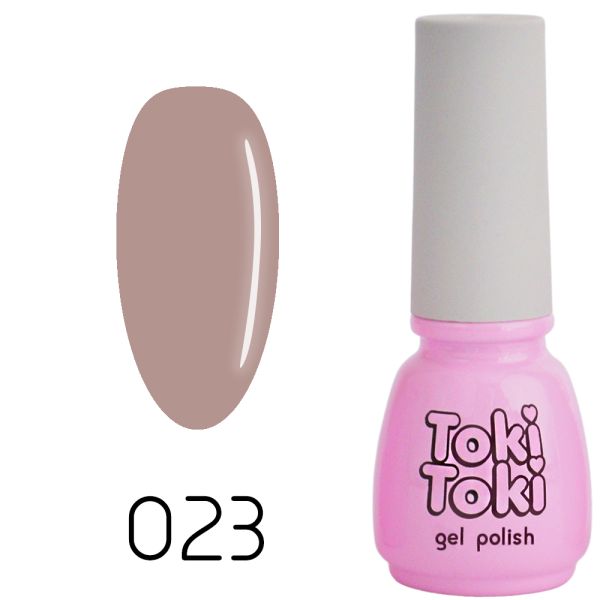 Гель-лак Toki-Toki №023, 5 мл гірчично-бежевий