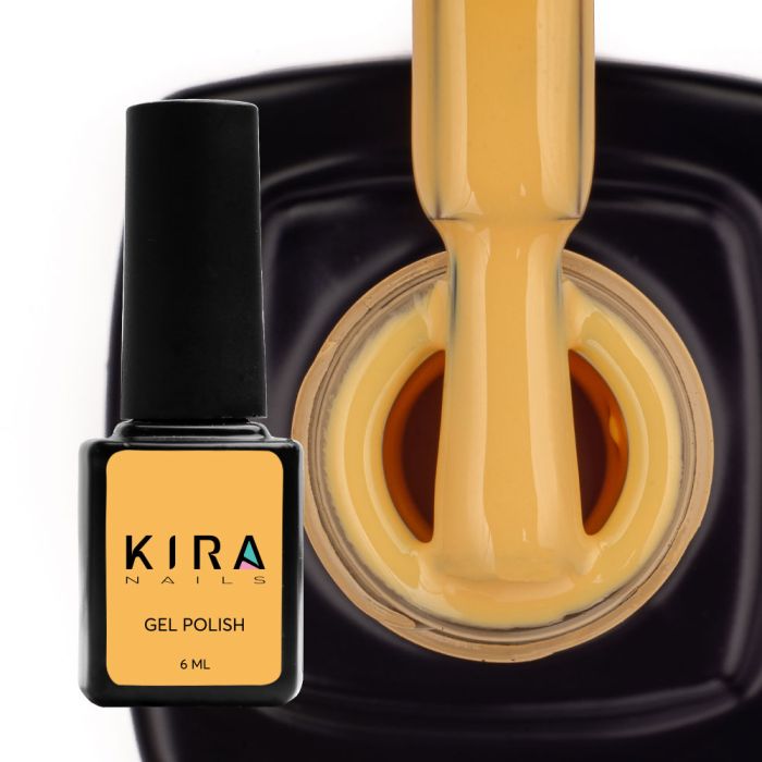 Гель-лак Kira Nails №023 (жовтий, емаль), 6 мл