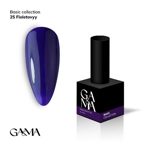 Гель-лак GaMa Basic collection 025 fioletovyy  фіолетовий 10мл