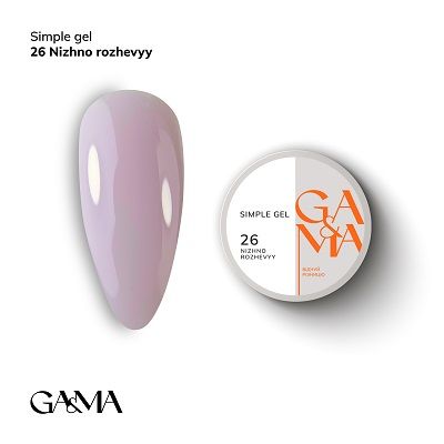 Гель GaMa Simple gel 026 Nizhno rozhevyy 15мл