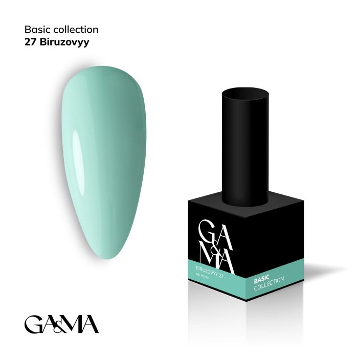 Гель-лак GaMa Basic collection 027 biruzovyy бірюзовий 10мл