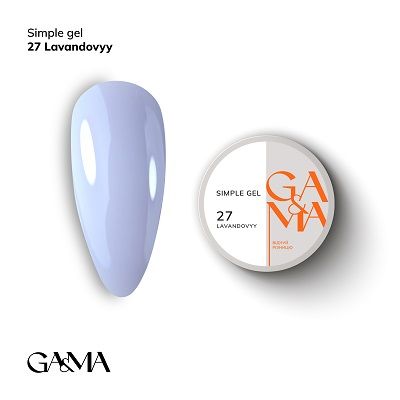 Гель GaMa Simple gel 027 Lavandovyy 15мл