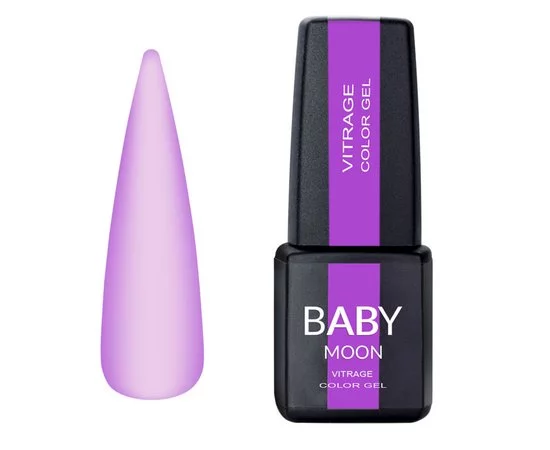 Гель-лак Baby Moon Vitrage 02 фіолетовий вітражний, 6мл