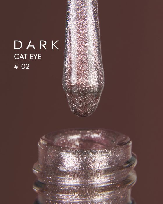 Гель-лак Dark кошачий глаз Cat Eye 02, 10мл