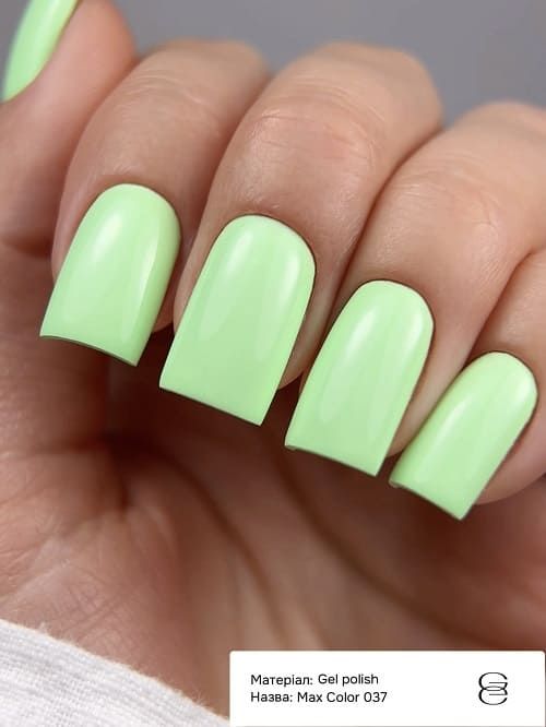 Гель-лак GEMELY Max Color 37 пастельний неоновий салатовий, 10мл