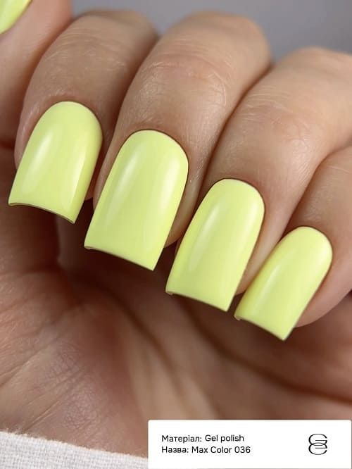 Гель-лак GEMELY Max Color 36 пастельний неоновий лаймовий, 10мл