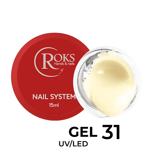 Гель для ногтей Roks Builder Gel 31 сливочное масло, 15мл