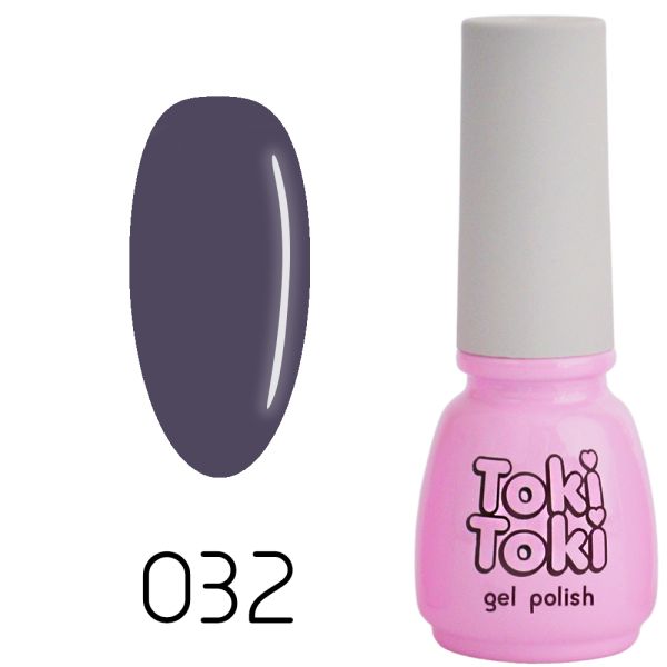 Гель-лак Toki-Toki №032, 5 мл графітовий