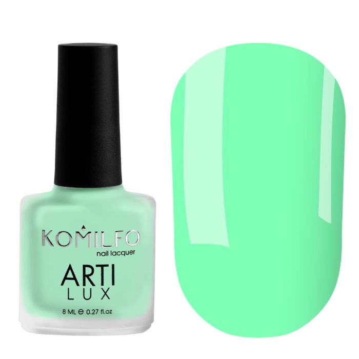 Лак для нігтів Komilfo ArtiLux 033 (м’ятний, емаль), 8 мл