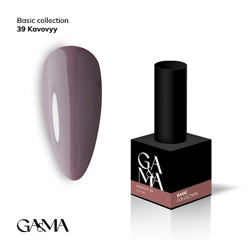 Гель-лак GaMa Basic collection 039 kavovyy  кавовий 10мл